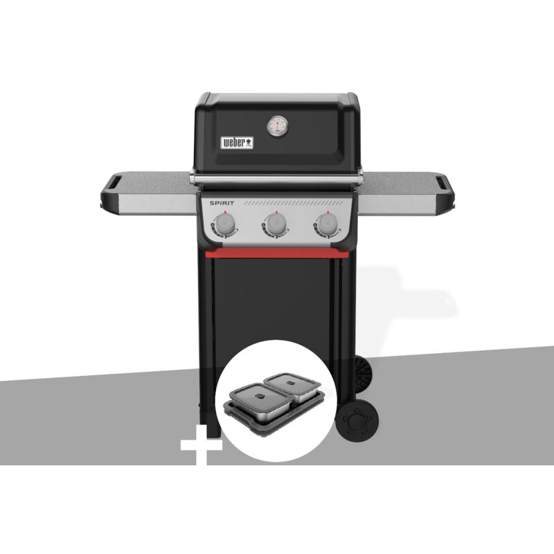 Barbecue à gaz Spirit E-310 + Kit de préparation et de service Weber