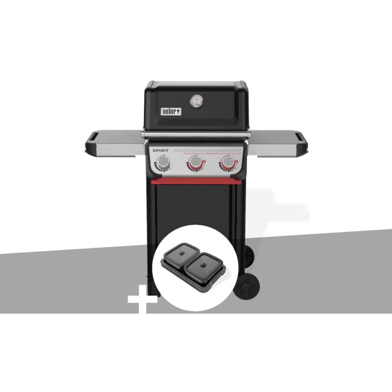 Barbecue à gaz Spirit E-325 + Kit de préparation et de service Weber
