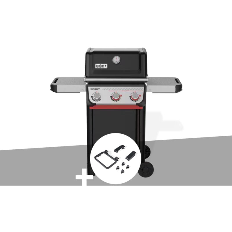 Barbecue à gaz Spirit E-325 + Set d'accessoires clipsables Weber Works Weber