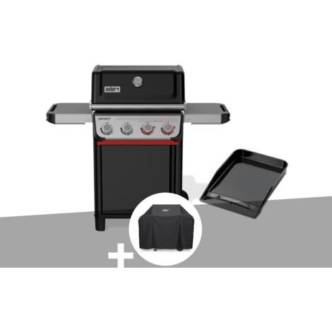 Barbecue à gaz Spirit E-425 mix plancha émaillée + Housse - Weber