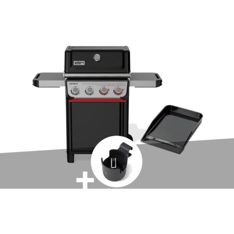Barbecue à gaz Spirit E-425 mix plancha émaillée + Support pour boisson  - Weber