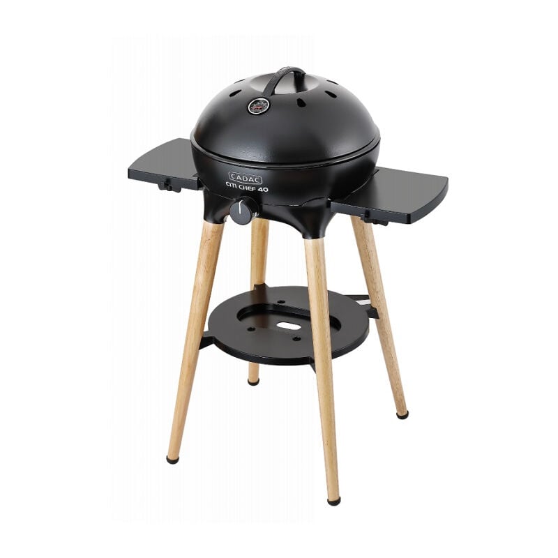 Cadac - Barbecue à gaz sur pieds Citi Chef 40 fs Noir