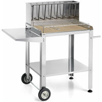 Barbecue a Carbonella Legna Portatile Acciaio Inox Griglia per Esterno Carbone