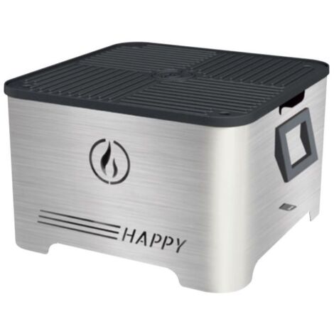 Barbecue A Pellet Happy Portatile Inox