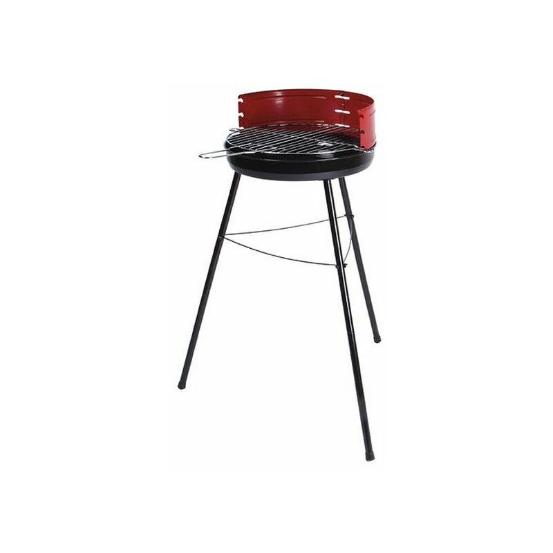 Barbecue à charbon 40cm Somagic 314400001 - rouge/noir