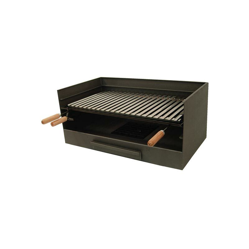 Barbecue avec grille en acier inoxydable 61 x 40 x 33 cm - 71515
