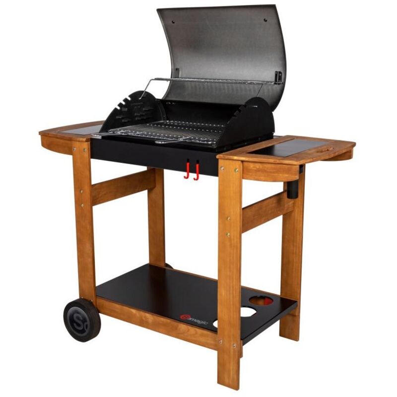 Homemaison - Barbecue à charbon Indiana sur chariot - Somagic