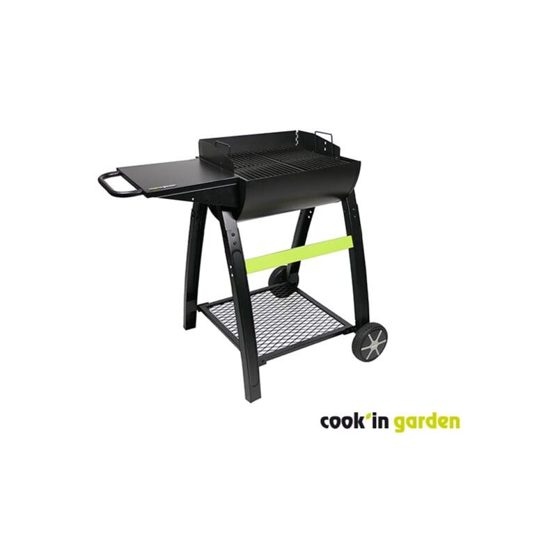 Barbecue charbon - Tonino 50 - Surface de Cuisson : 1 743 cm² - Noir - Cook'in Garden