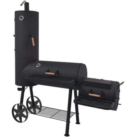 vidaXL Barbecue au Charbon de Bois avec Etagère Inférieure Gril d'Extérieur Cuisson Viandes Poissons Légumes Jardin Terrasse Patio XXL/XXXL
