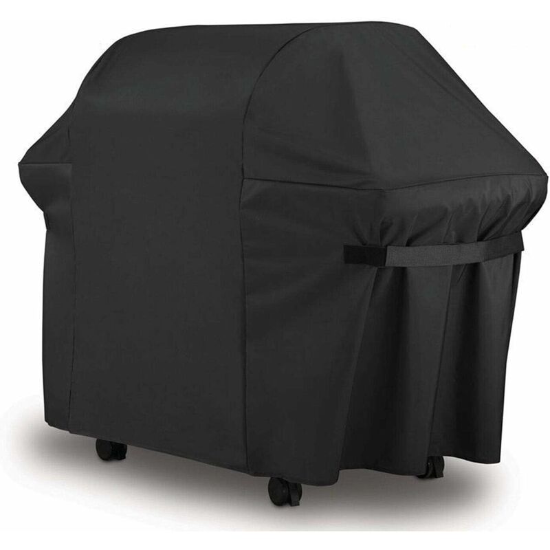 Ersandy - Barbecue Bâche de Protection bbq Couverture de Gril Anti-UV/Anti-l'eau/Anti-l'humidité Imperméable Extérieur Barbuae Grill Noir pour Weber,