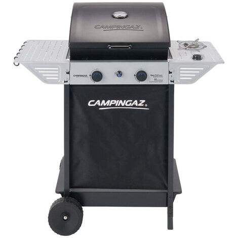 Barbecue Campingaz Xpert100LS Rocky a pietra lavica con 2 bruciatori a Gas Gpl e fornello laterale con piezo elettrico