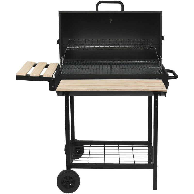 Robby - Barbecue à charbon 76x33.5cm avec chariot smoker one xl - noir