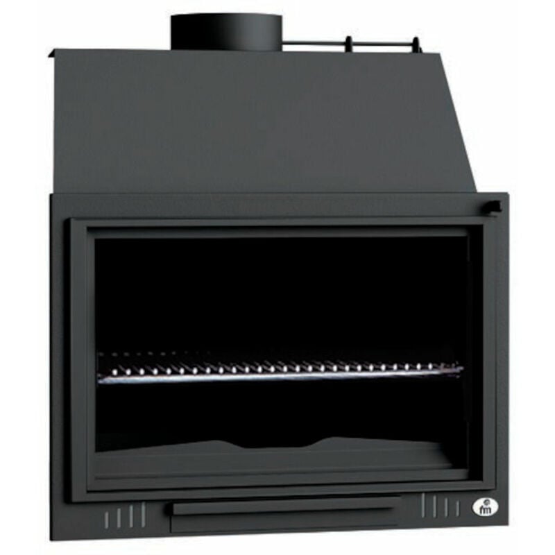 Fm Calefaccion - Barbecue bbq foyer ouvert sans porte à bois 80 cm - Cendrier Amovible