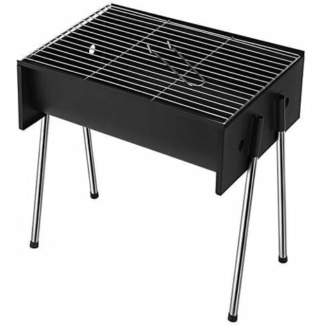 Barbecue Charbon de Bois, Barbecue Portable en Fer traité Conception portable Barbecue Accueil Cuisine pique nique