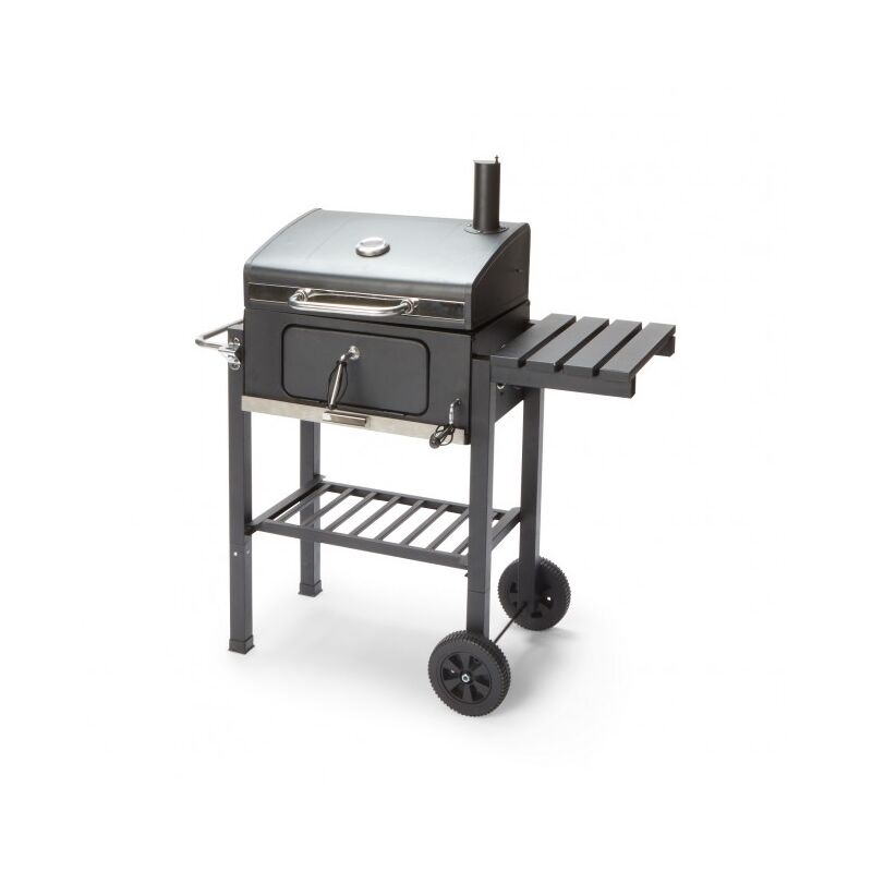 Barbecue charbon de bois Zack en acier noir avec four | noir Barbecue charbon de bois Zack en acier noir avec four | noir