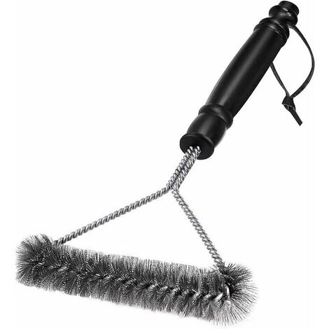 Barbecue Cleaning Brush - Stainless Steel Bristles to Quickly & Effectively Clean All Grills (30cm)