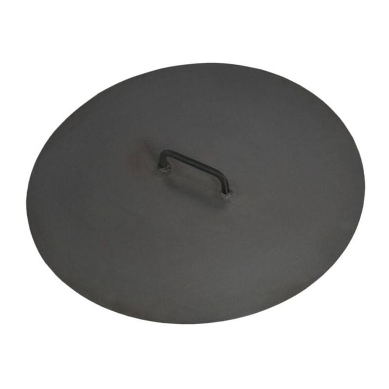Couvercle pour foyer extérieur, 101,5cm de diamètre, acier naturel Cookking 111306