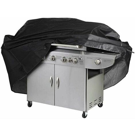 Barbecue Cover BBQ Cover BBQ Cover Anti-UV Anti-Water Anti-Moisture with Storage Bag Black for Weber, Holland (170 x 61 x 117cm)