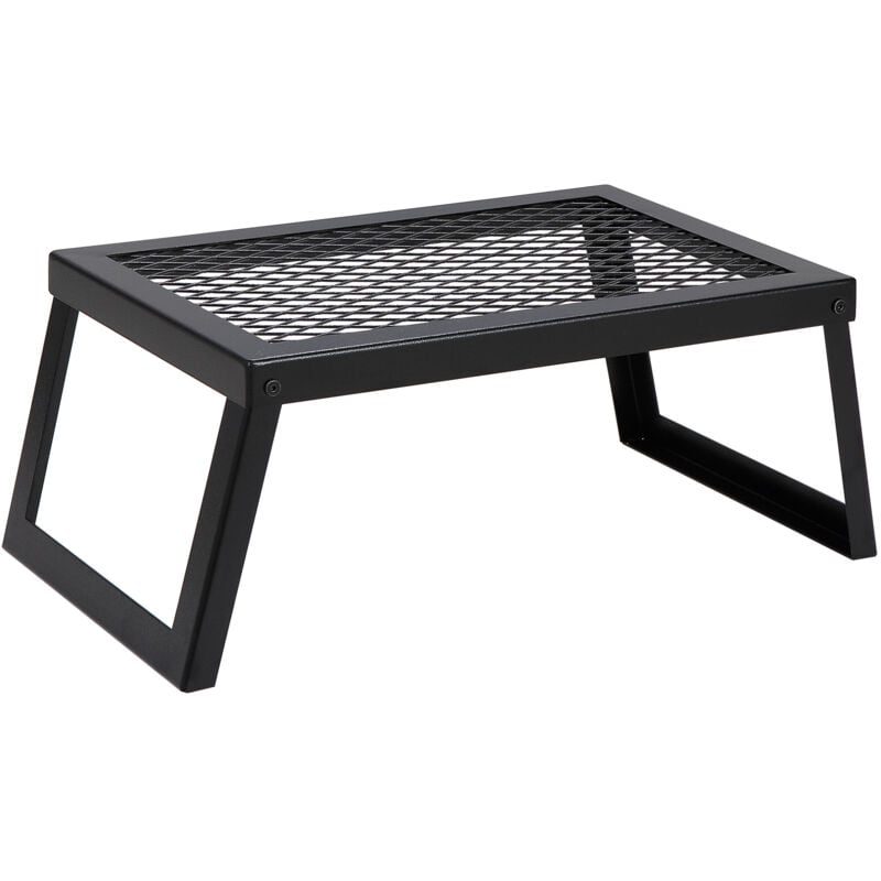 Mophorn - Barbecue de camp pliable foyer portable en acier pour camping et pique-niques en plein air