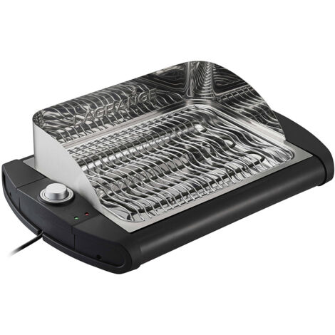 Barbecue électrique de table 2300W – Grille 40 x 28 cm en inox – Thermostat réglable – Bac à eau pour cuisson humide – Lagrange