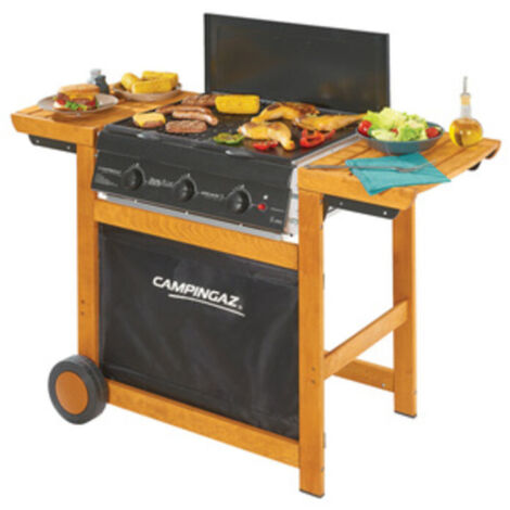 BARBECUE DUALGAS ADELAIDE 3 WOODY 14KW CAMPIN GAZ ITALIA 1 PZ