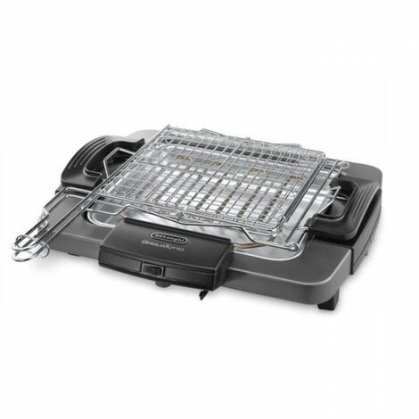 Barbecue Electrique - Grillade électrique DELONGHI BQ60.X - Double grille - 1 900 W - Plateau aluminium amovible
