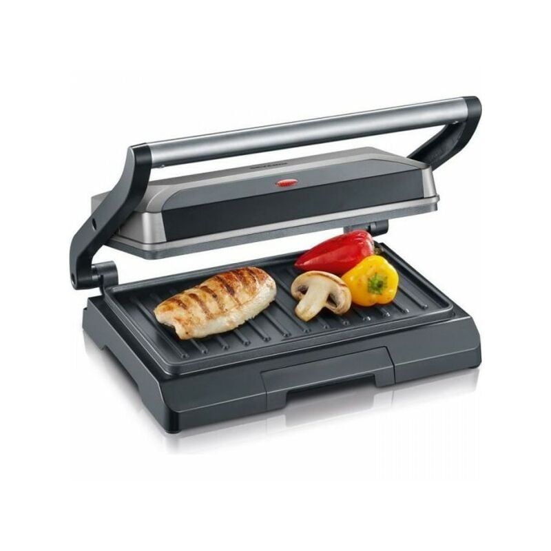 Barbecue Electrique - Grillade Severin Grill Electrique KG2394 - Surface cuisson 23x14,5cm - Plaques anti-adhésives - 800W