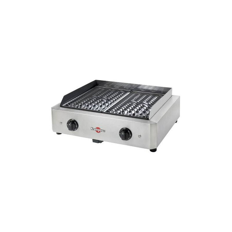 Krampouz - Barbecue électrique Mythic xl GECIM2 3400 w Gris