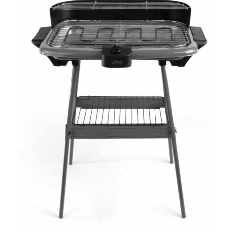 Barbecue électrique sur pieds 2000w gris - Livoo - dom297g