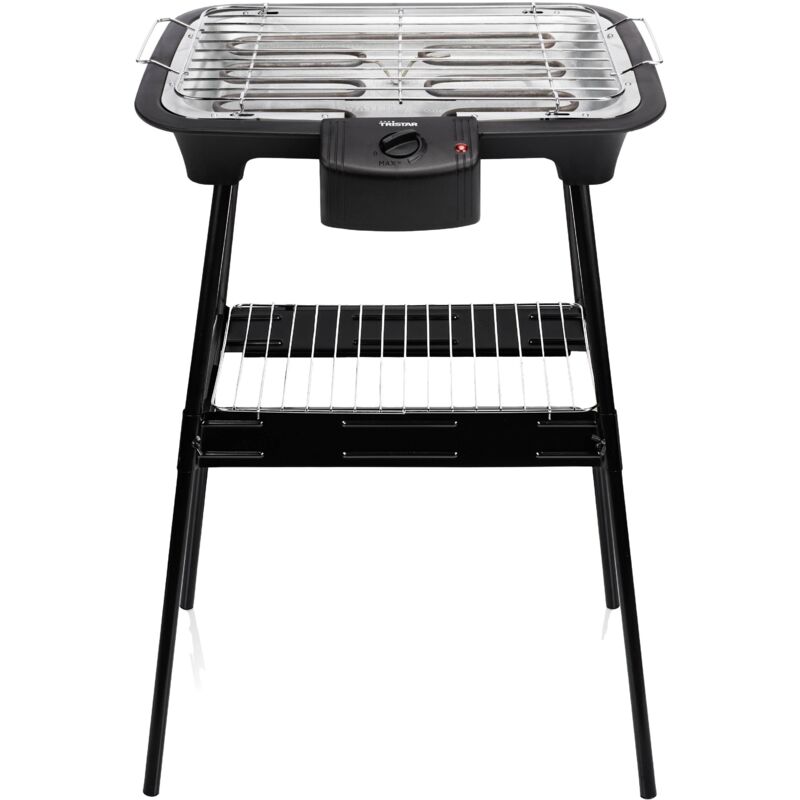 Tristar BQ-2883 Elektro Standgrill mit Standfuß Schwarz