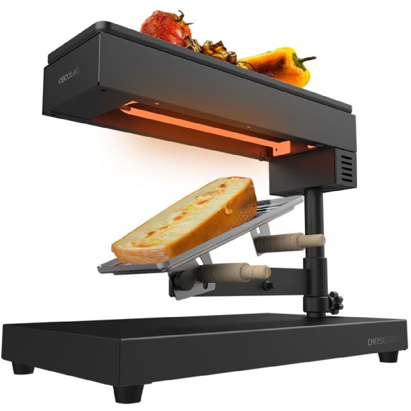 Cecotec - Raclette tradizionale Cheese&Grill 6000 Black