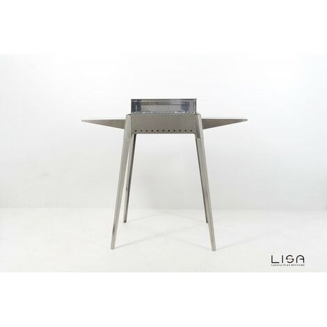 Barbecue Etna mini Gartenterrasse aus Stahl cm 102 x 55 x 85 h