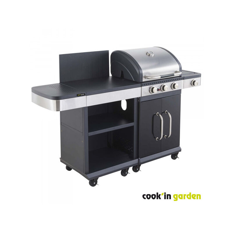 Barbecue gaz FIDGI 3 + desserte