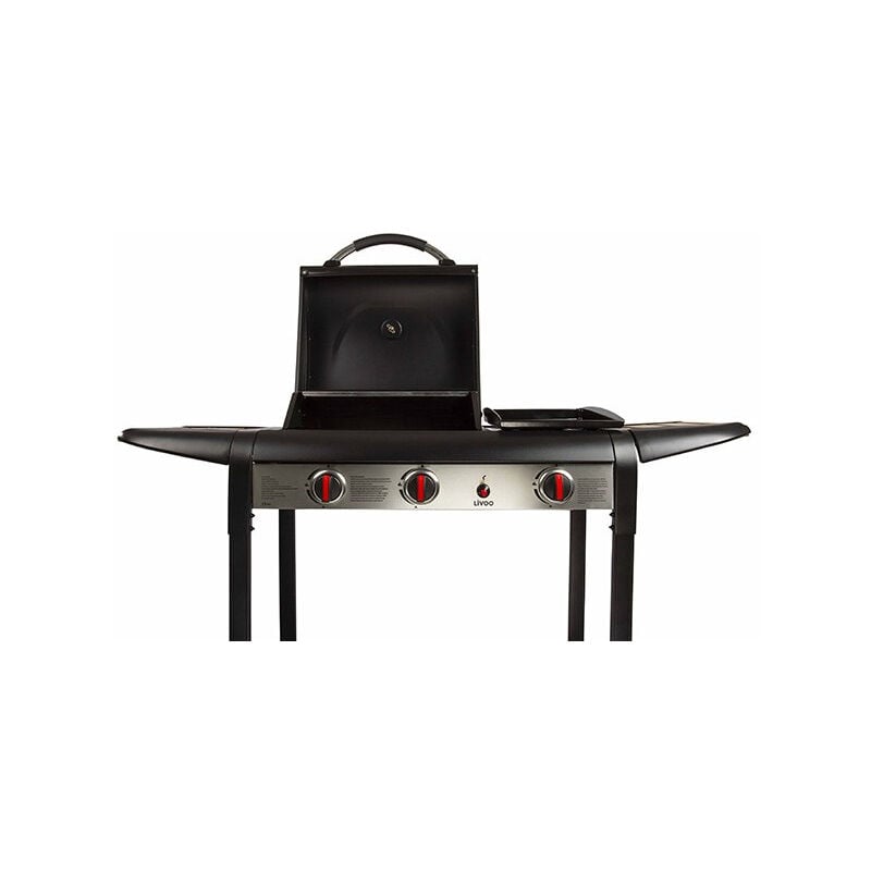 Barbecue gaz grill et plancha DELTA 133x57x98 cm DOC208 Barbecue gaz grill et plancha DELTA 133x57x98 cm DOC208