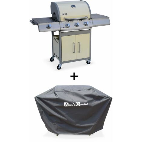 Barbecue cuve fonte à prix mini Barbecue gaz inox 14kW – Richelieu ivoire – Barbecue 3