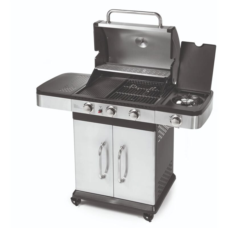 Ompagrill - Barbecue à Gaz Indianapolis 4 42x35cm Plaque 42x22.5cm