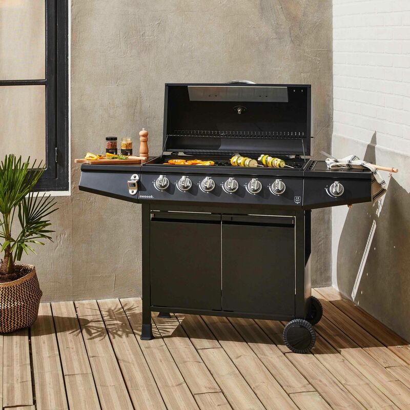 Barbecue gaz Treville Barbecue 6 brûleurs + 1 feu Alice's Garden Barbecue gaz Treville Barbecue 6 brûleurs
