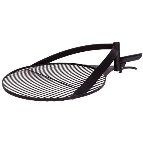 Barbecue Griglia in Acciaio Naturale 60 cm con Manico per Braciere “BANDITO”