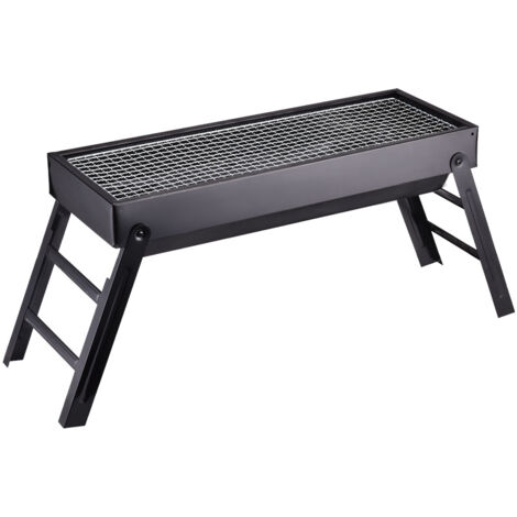 Barbecue Grill Extérieur Grand Barbecue Four De Jardin Portable  Barbecue Fumeur En Acier Inoxydable Pour 3-10 Personnes