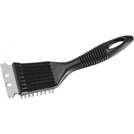 Barbecue Grill Oven Grill Kitchen Wire Cleaning Brush Barbecue Bristle Cleaning Brush with Metal Scraper Grill Brush with Scraper Cleaning Tools