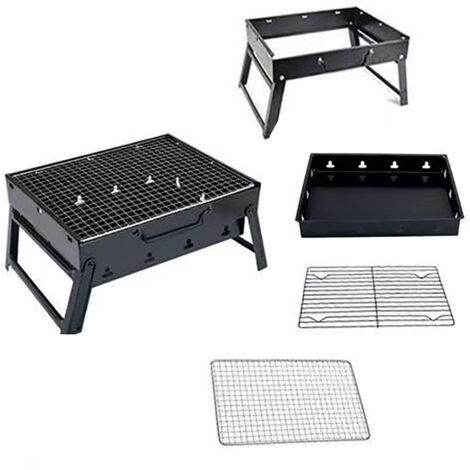 Barbecue grill tiroir grill extérieur portable grill charbon de bois barbecue four pliant