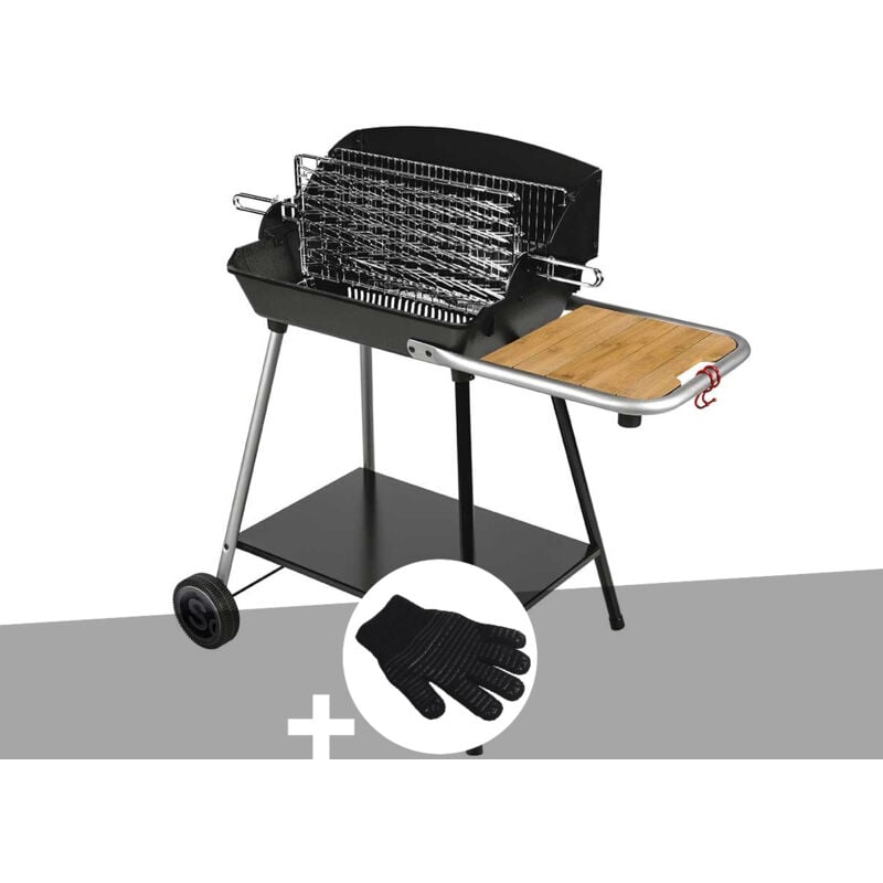 Somagic - Barbecue Horizontal et Vertical Excel Grill + Gant de protection