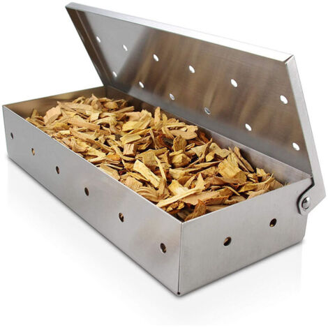 Barbecue in legno per grigliate, grande capacità, in acciaio inox spesso, per carne affumicata, spermatozoo affumicato
