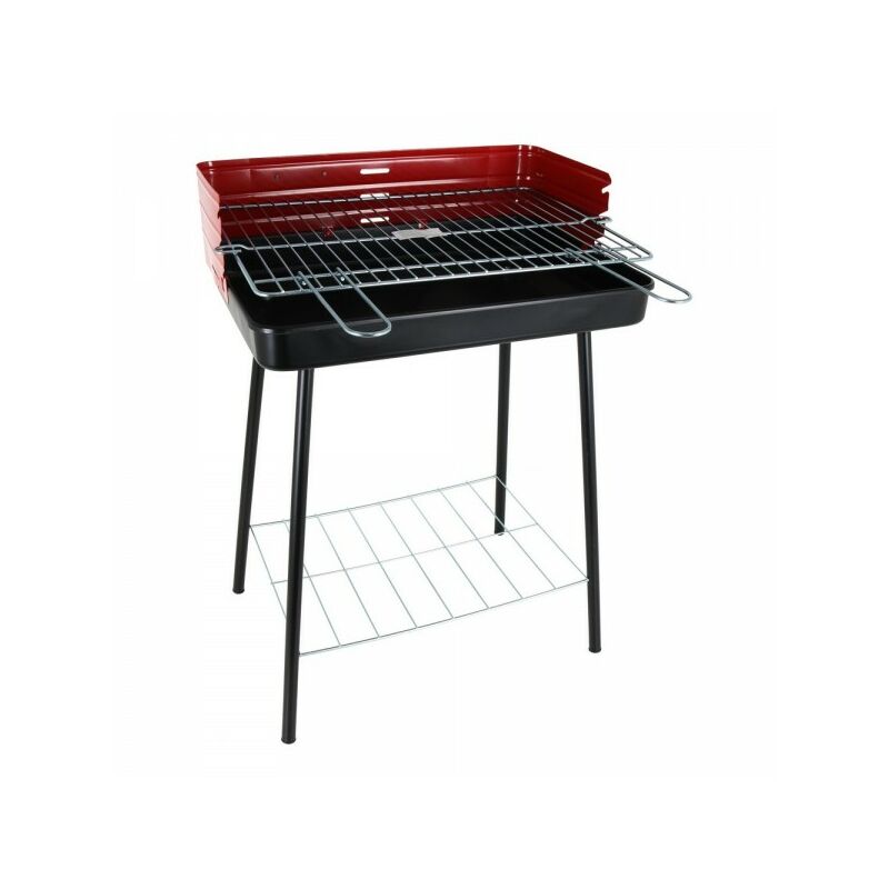 Barbecue Noir Rouge 52 x 37 x 71,5 cm