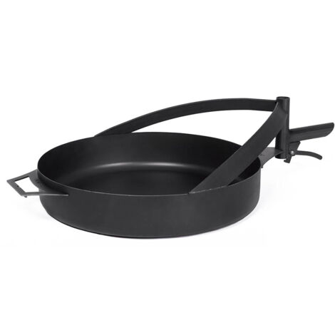 Barbecue Padella in Acciaio Naturale da 50cm con Manico per Braciere “BANDITO” e “MONTANA X”.