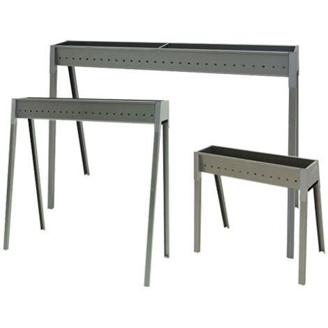 Barbecue per spiedini con piedi Spiedo Grill El Gaucho - 100x32xH79 cm. - Braciere: 100x11 cm.