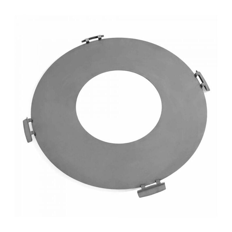 Plaque de cuisson en acier inox pour cuisson extérieur, 78cm, équipé de poignées Cookking 222407