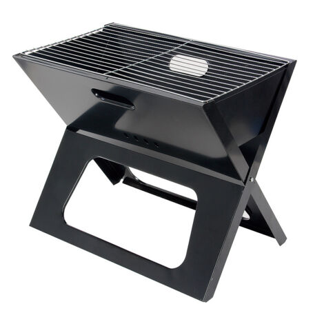 Barbecue pliable et portable, idéal pour les barbecues en plein air, le camping, les voyages, les pique-niques et les fêtes sur la plage - Noir