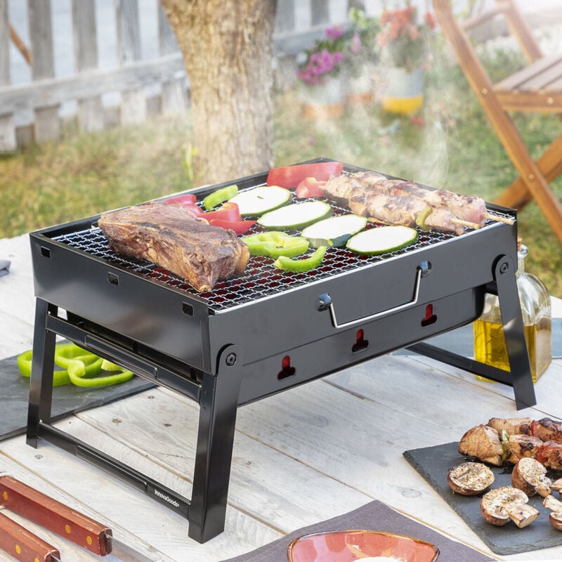 Innovagoods - Barbecue Pliable Portatif à Charbon BearBQ