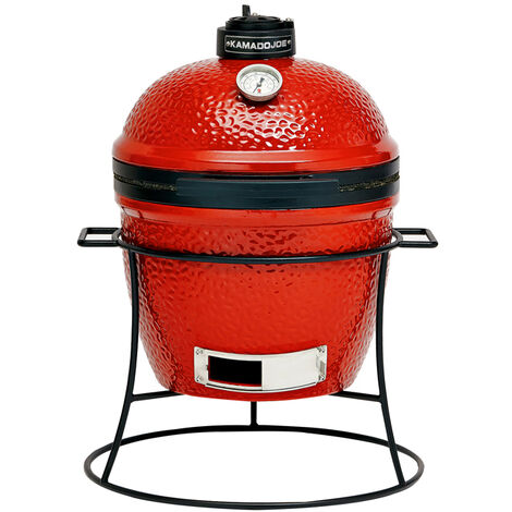 Barbecue portable en céramique 34 cm – Surface de cuisson 107°C à 400°C – Construction épaisse pour chaleur et arômes – 30 kg – Kamado Joe